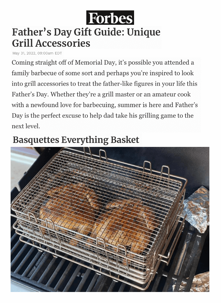Father's Day Gift Guide: Unique Grill Accessories
Featured Brands include:Basquettes

Read More