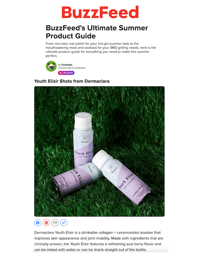 BuzzFeed's Ultimate Summer Product Guide
Featured Brands include:A Bar Above, cbdMD, Chemist Confessions, Cornbread Hemp, Dermaclara, Glo Pro Co., InBooze, Nuleaf Naturals, Orchyd, SeedSheet, Tovolo

Read More