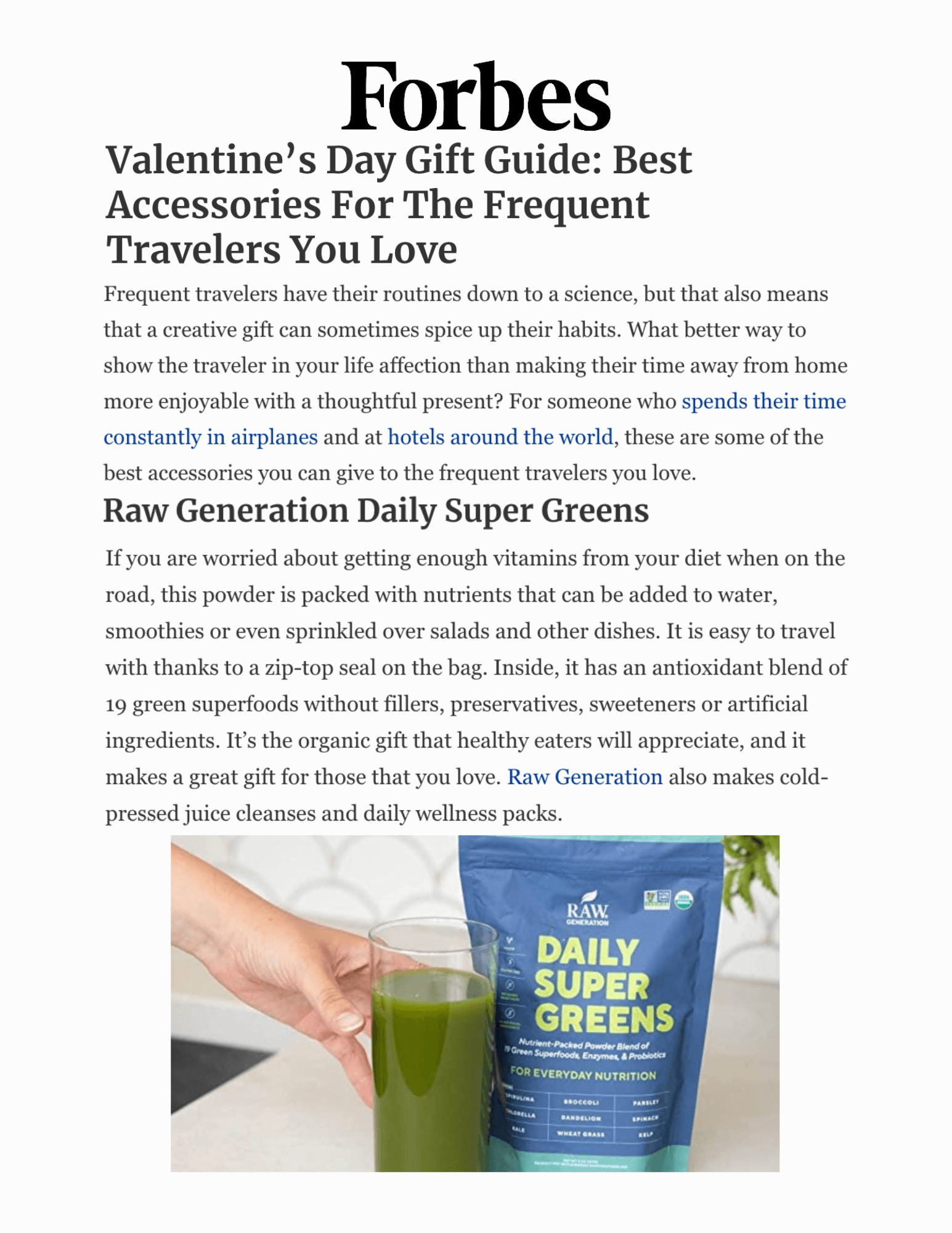 Valentine's Day Gift Guide: Best Accessories For The Frequent Travelers You Love
Featured Brands include:Raw Generation

Read More
