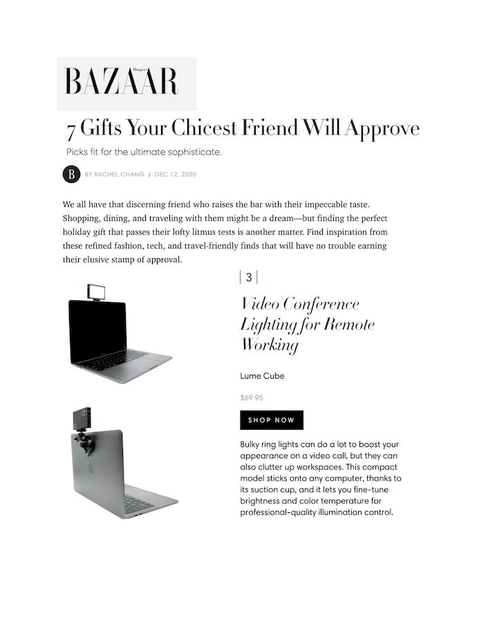 7 Gifts Your Chicest Friend Will Approve
Featured Brands include: Lume Cube

Read More
