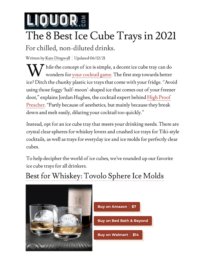 The 8 Best Ice Cube Trays in 2021
Featured Brands include:Tovolo

Read More