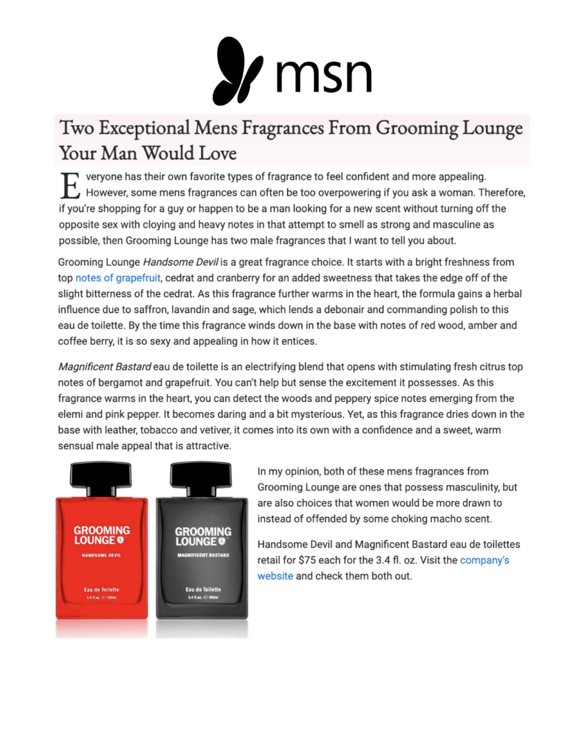 Two Exceptional Mens Fragrances From Grooming Lounge Your Man Would Love
Featured Brands include:Grooming Lounge

Read More