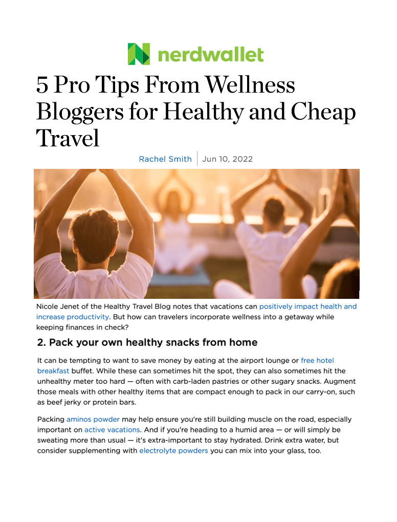 5 Pro-Tips From Wellness Bloggers for Healthy and Cheap Travel
Featured Brands include:Kion, Herbalife Nutrition

Read More