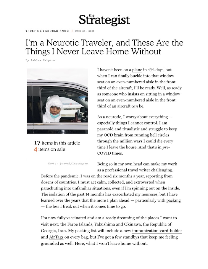 I’m a Neurotic Traveler, and These Are the Things I Never Leave Home Without
Featured Brands include:Alter Eco, Limitless Innovations, The Anxious Pet, ZVOX Audio

Read More