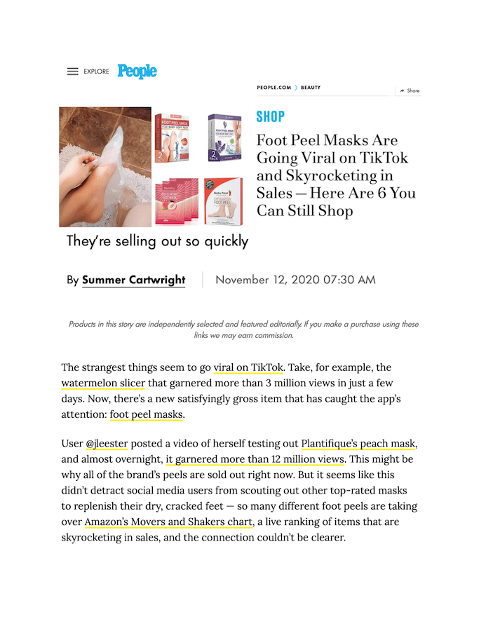 Foot Peel Masks Are Going Viral on TikTok and Skyrocketing in Sales — Here Are 6 You Can Still Shop
Featured Brands include: Baby Foot

Read More