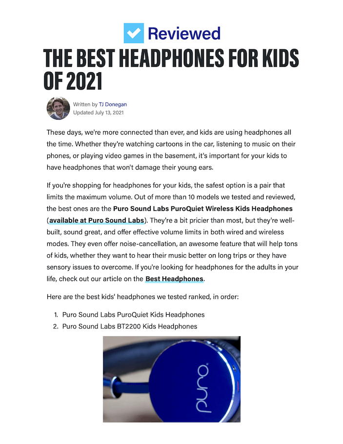 The Best Headphones For Kids of 2021
Featured Brands include:Puro Sound Labs

Read More