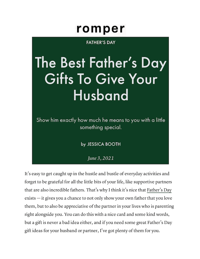 The Best Father’s Day Gifts To Give Your Husband
Featured Brands include: Ragproper

Read More