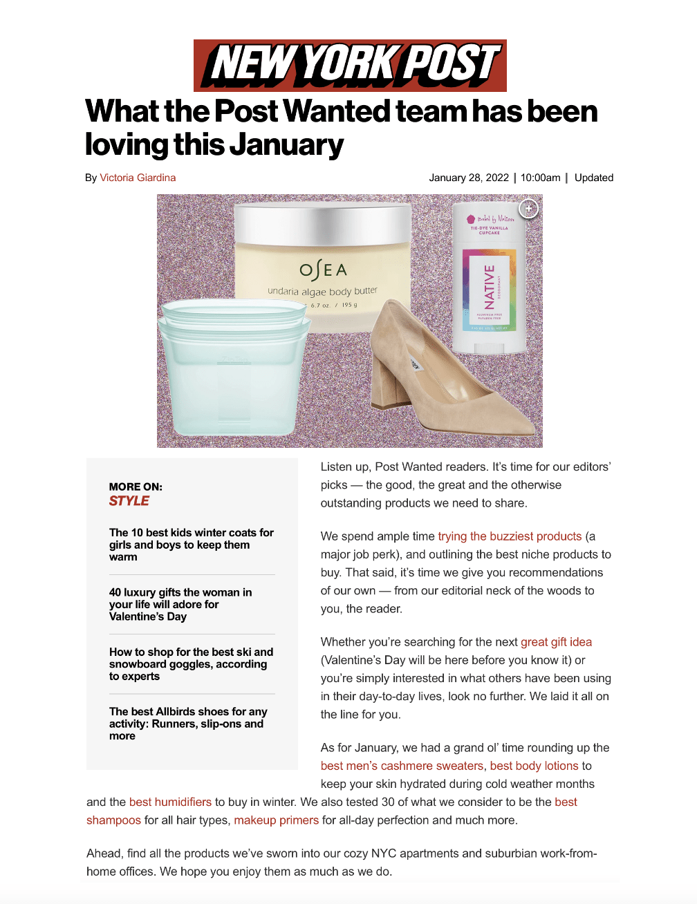 What the Post Wanted Team Has Been Loving This January
Featured Brands include:Zip Top

Read More