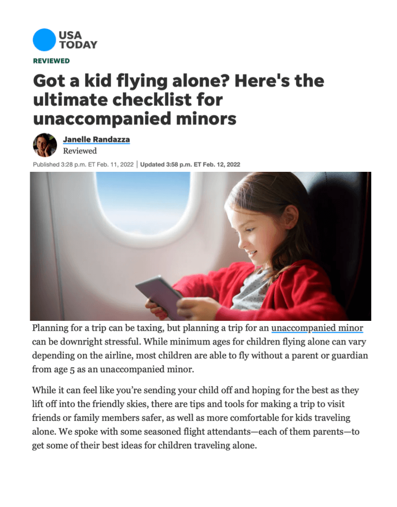 Got A Kid Flying Alone? Here's The Ultimate Checklist For Unaccompanied Minors 
Featured Brands include: Puro Sound Labs

Read More