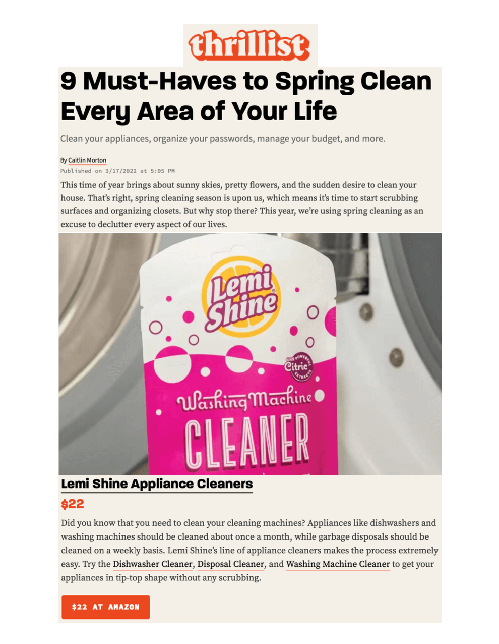 9 Must-Haves to Spring Clean Every Area of Your Life 
Featured Brands include: Lemi Shine

Read More