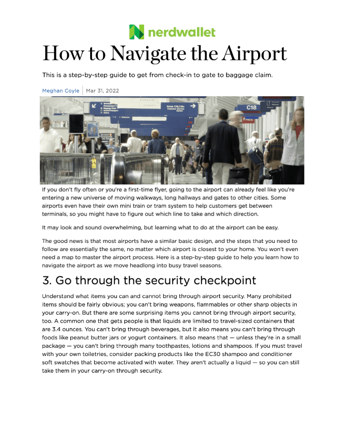 How to Navigate the Airport 
Featured Brands include:EC30

Read More