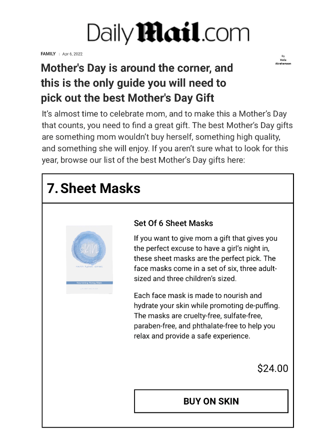 Mother's Day Is Around The Corner, And This Is The Only Guide You Will Need To Pick Out The Best Mother's Day Gift
Featured Brands include:sKIN

Read More