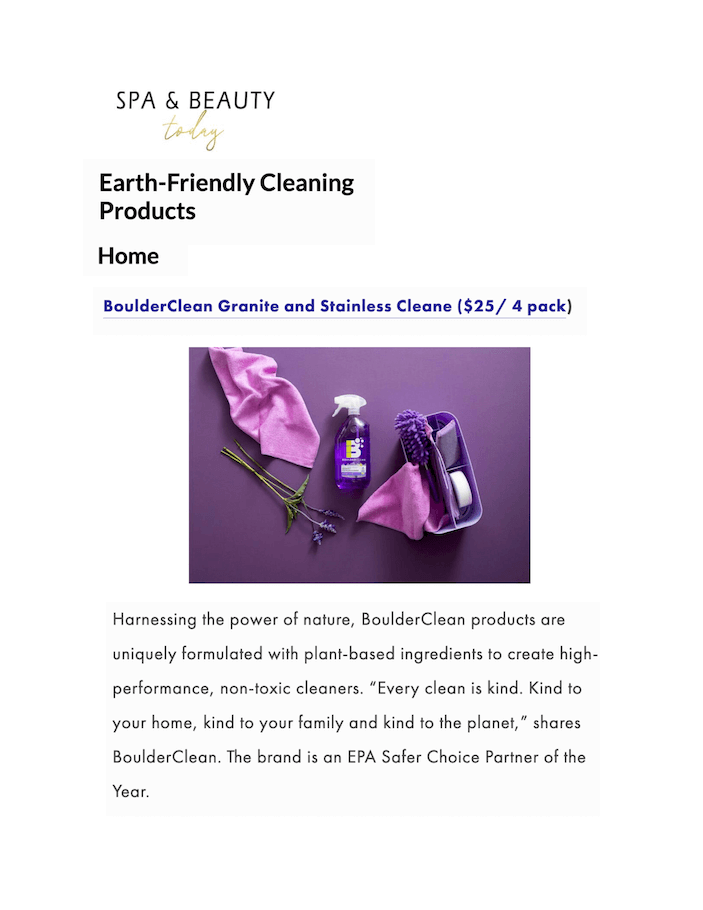 Spring Clean: Tips and Earth-Friendly Cleaning Products For You and Your Home
Featured Brands include:Boulder Clean, Moen, Skout's Honor, Skoy, Soapbox, Swash, Zip Top

Read More