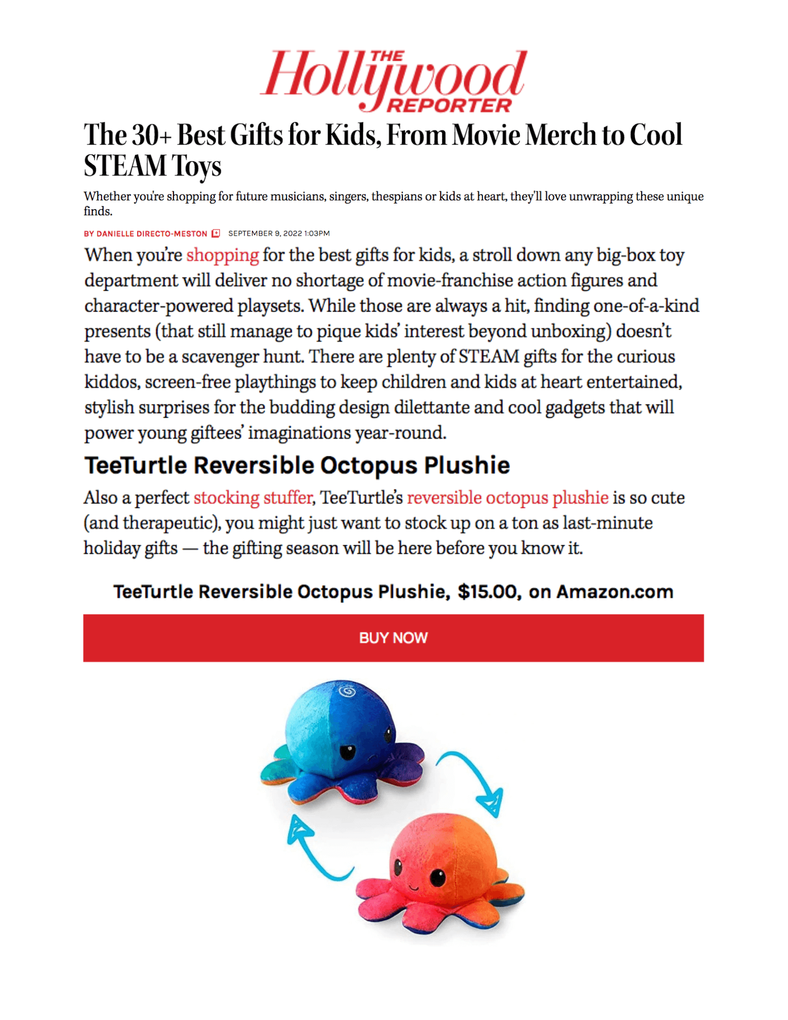 The 30+ Best Gifts for Kids, From Movie Merch to Cool STEAM Toys
Featured Brands include:TeeTurtle

Read More