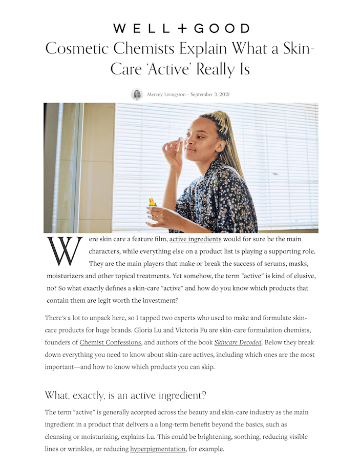 Cosmetic Chemists Explain What a Skin-Care ‘Active’ Really Is
Featured Brands include:Chemist Confessions

Read More